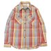 画像1: FIVE BROTHER（ファイブブラザー）HEAVY FLANNEL WORK SHIRTS（ヘビーフランネルワークシャツ）/Red（レッド）※Sサイズのみ (1)
