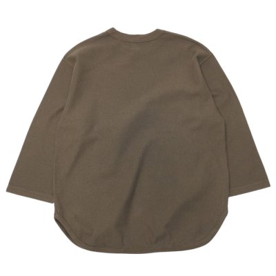 画像2: blurhms ROOTSTOCK（ブラームスルーツストック）Rough&Smooth Thermal Baseball Tee（ラフ&スムースサーマルベースボールTシャツ）/ Khaki Brown（カーキブラウン）