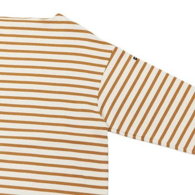 画像4: SAINT JAMES（セントジェームス）OUESSANT LOOSE（ウエッソン・ルーズ）"BORDER" / ECRU×SIENNE（エクリュ×オーク）