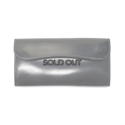 画像1: WILD SWANS（ワイルドスワンズ）WAVE（ウェイブ）ロングウォレット/ブラック"シェルコードバン"×ブラック"サドルプルアップ"