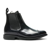 SANDERS（サンダース）Military Cap Toe Chelsea Boot（ミリタリーキャップトゥチェルシーブーツ）”Polished Leather” / Black（ブラック）