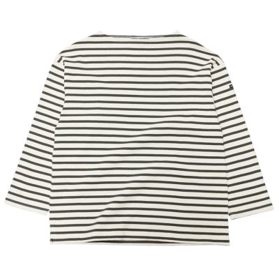 画像1: SAINT JAMES（セントジェームス）OUESSANT LOOSE（ウエッソン・ルーズ）/ ECRU×TAUPE（エクリュ×トープ）