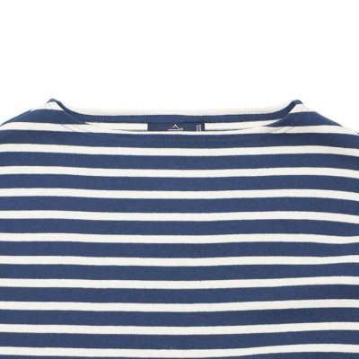 画像3: SAINT JAMES（セントジェームス）OUESSANT LOOSE（ウエッソン・ルーズ）"Women" / ENCRE×ECRU（ブルーネイビー×エクリュ）