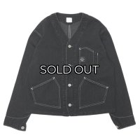  Post O'Alls（ポストオーバーオールズ）Stoker's Jacket（ストーカージャケット）"Herringbone Denim" / Black（ブラック）