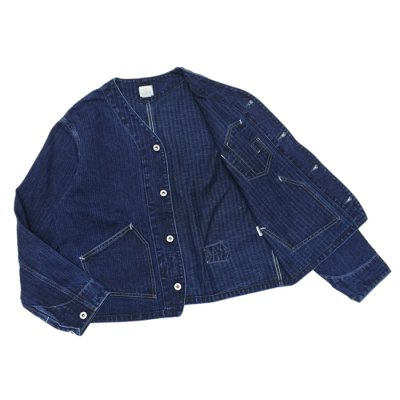 画像3: Post O'Alls（ポストオーバーオールズ）Stoker's Jacket（ストーカージャケット）"Herringbone Denim" / Double Indigo（インディゴ）