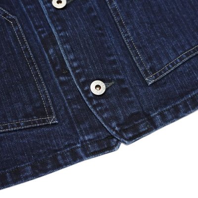画像7: Post O'Alls（ポストオーバーオールズ）Stoker's Jacket（ストーカージャケット）"Herringbone Denim" / Double Indigo（インディゴ）