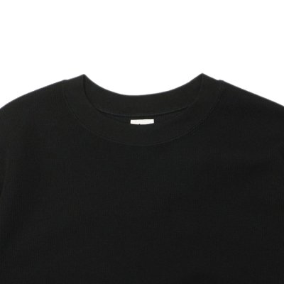 画像3: blurhms ROOTSTOCK（ブラームスルーツストック）Rough&Smooth Thermal Pullover（ラフ&スムースサーマルプルオーバー）/ Black（ブラック）