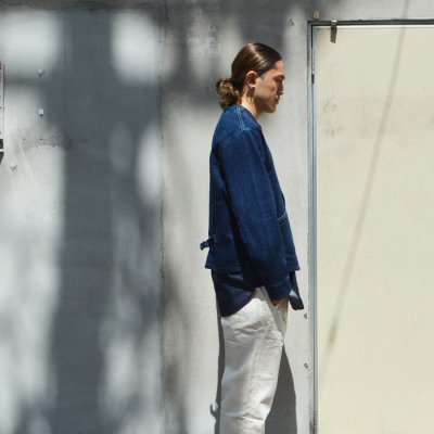 画像13: Post O'Alls（ポストオーバーオールズ）Stoker's Jacket（ストーカージャケット）"Herringbone Denim" / Double Indigo（インディゴ）
