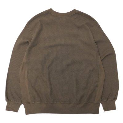 画像2: blurhms ROOTSTOCK（ブラームスルーツストック）Rough&Smooth Thermal Pullover（ラフ&スムースサーマルプルオーバー）/ Khaki Brownl（カーキブラウン）