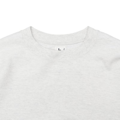 画像3: blurhms ROOTSTOCK（ブラームスルーツストック）Rough&Smooth Thermal Pullover（ラフ&スムースサーマルプルオーバー）/ Heather Oatmeal（ヘザーオートミール）