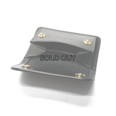 画像7: WILD SWANS（ワイルドスワンズ）TONGUE（タング）マルチコインケース/ブラック"シェルコードバン"×ブラック"サドルプルアップ"