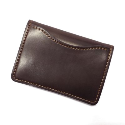 画像8: WILD SWANS(ワイルドスワンズ)Tongue(タング)マルチコインケース/#8ダークバーガンディ"シェルコードバン"×チョコ"サドルプルアップ"