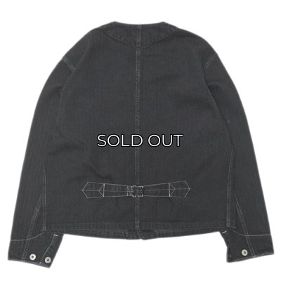 画像2:  Post O'Alls（ポストオーバーオールズ）Stoker's Jacket（ストーカージャケット）"Herringbone Denim" / Black（ブラック）