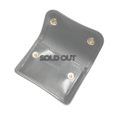 画像6: WILD SWANS（ワイルドスワンズ）TONGUE（タング）マルチコインケース/ブラック"シェルコードバン"×ブラック"サドルプルアップ"