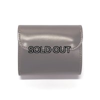 WILD SWANS（ワイルドスワンズ）ENO（イーノ）ミニ3つ折りウォレット/#8ダークバーガンディ"シェルコードバン"×チョコ"サドルプルアップ"