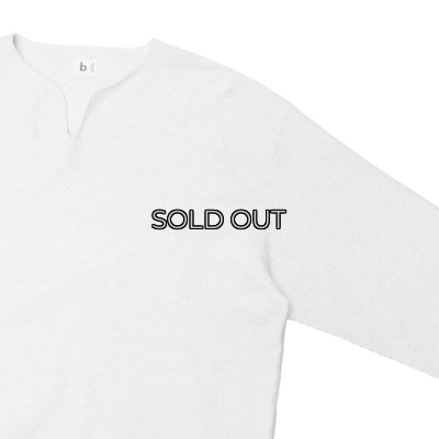 画像4: blurhms ROOTSTOCK（ブラームスルーツストック）Rough&Smooth Thermal Over-Neck L/S（ラフ&スムースサーマルオーバーネックシャツ ロングスリーブ）/ Heather Oatmeal（ヘザーオートミール）