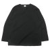 画像1: blurhms ROOTSTOCK（ブラームスルーツストック）Rough&Smooth Thermal Over-Neck L/S（ラフ&スムースサーマルオーバーネックシャツ ロングスリーブ）/ Black（ブラック） (1)