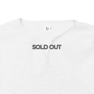 画像3: blurhms ROOTSTOCK（ブラームスルーツストック）Rough&Smooth Thermal Over-Neck L/S（ラフ&スムースサーマルオーバーネックシャツ ロングスリーブ）/ Heather Oatmeal（ヘザーオートミール）