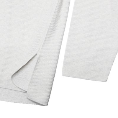 画像5: blurhms ROOTSTOCK（ブラームスルーツストック）Rough&Smooth Thermal Over-Neck L/S（ラフ&スムースサーマルオーバーネックシャツ ロングスリーブ）/ Heather Oatmeal（ヘザーオートミール）