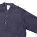 画像4: Post O'Alls（ポストオーバーオールズ）Band Collar Shirt（バンドカラーシャツ）Light Denim/Indigo（インディゴ）