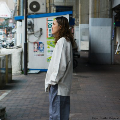 画像8: blurhms ROOTSTOCK（ブラームスルーツストック）Rough&Smooth Thermal Over-Neck L/S（ラフ&スムースサーマルオーバーネックシャツ ロングスリーブ）/ Heather Oatmeal（ヘザーオートミール）