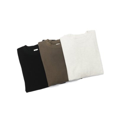 画像7: blurhms ROOTSTOCK（ブラームスルーツストック）Rough&Smooth Thermal Pullover（ラフ&スムースサーマルプルオーバー）/ Black（ブラック）