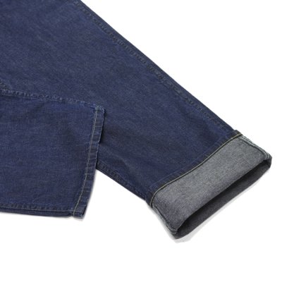 画像7: 【PointUp10%11/10迄】Post O'Alls(ポストオーバーオールズ)ARMY Pants(アーミーパンツ)"Blue Denim W/OD-Yellow Stitch" / Indigo(インディゴ)【裾上げ無料】