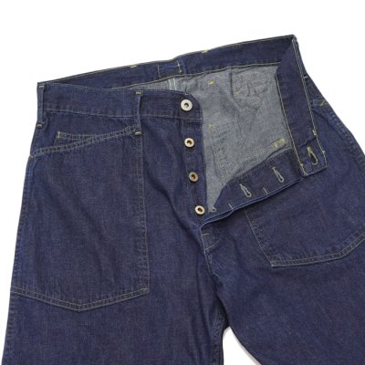 画像5: 【PointUp10%11/10迄】Post O'Alls(ポストオーバーオールズ)ARMY Pants(アーミーパンツ)"Blue Denim W/OD-Yellow Stitch" / Indigo(インディゴ)【裾上げ無料】