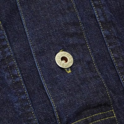 画像6: 【PointUp10%11/10迄】Post O'Alls(ポストオーバーオールズ)ARMY Shirt(アーミーシャツ)"Blue Denim W/OD-Yellow Stitch" / Indigo(インディゴ)