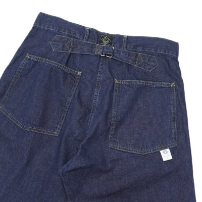 画像3: 【PointUp10%11/10迄】Post O'Alls(ポストオーバーオールズ)ARMY Pants(アーミーパンツ)"Blue Denim W/OD-Yellow Stitch" / Indigo(インディゴ)【裾上げ無料】