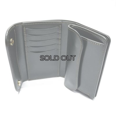 画像7: WILD SWANS(ワイルドスワンズ)BYRNE(バーン)3つ折りウォレット/Green(グリーン)"シェルコードバン"×Black(ブラック)"サドルプルアップ"