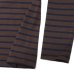 画像5: BARBARIAN（バーバリアン）Heavy Weight Henley Neck Denim Collar Shirt（ヘビーウェイト ヘンリーネックデニムカラーシャツ） ”Basque Stripe” / Brown×Navy+Dark Denim Collar（ブラウン×ネイビー+ダークデニムカラー）
