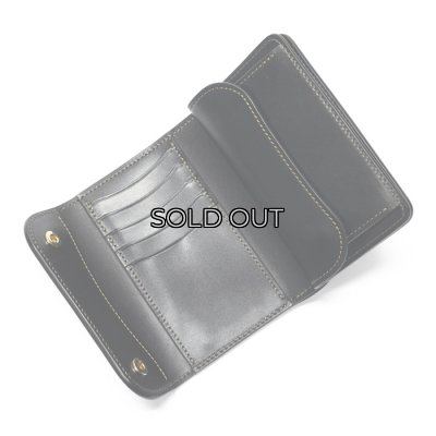 画像5: WILD SWANS(ワイルドスワンズ)BYRNE(バーン)3つ折りウォレット/Green(グリーン)"シェルコードバン"×Black(ブラック)"サドルプルアップ"