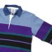 画像4: BARBARIAN（バーバリアン）Heavy Weight Denim Rugby Collar Shirt（ヘビーウェイト デニムラグビーカラーシャツ） ”Bold Mountaineer” / Columbia×Purple×Teal×Black With Dark Denim Collar（コロンビア×パープル×ティール×ブラック+ダークデニムカラー）