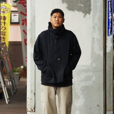 画像9: 【PointUp10%11/10迄】Post O'Alls(ポストオーバーオールズ)NAVY Parka(ネイビーパーカー)"Vintage Twill" / Charcoal(チャコール)