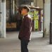 画像8: BARBARIAN（バーバリアン）Heavy Weight Henley Neck Denim Collar Shirt（ヘビーウェイト ヘンリーネックデニムカラーシャツ） ”Basque Stripe” / Brown×Navy+Dark Denim Collar（ブラウン×ネイビー+ダークデニムカラー）