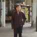 画像7: BARBARIAN（バーバリアン）Heavy Weight Henley Neck Denim Collar Shirt（ヘビーウェイト ヘンリーネックデニムカラーシャツ） ”Basque Stripe” / Brown×Navy+Dark Denim Collar（ブラウン×ネイビー+ダークデニムカラー）