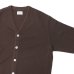 画像4: Yonetomi NEW BASIC（ヨネトミニューベーシック）AMERICAN WOOL&COTTON KNIT CARDIGAN（アメリカンウール＆コットンニットカーディガン）/Brown（ブラウン）