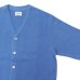 画像4: Yonetomi NEW BASIC（ヨネトミニューベーシック）AMERICAN WOOL&COTTON KNIT CARDIGAN（アメリカンウール＆コットンニットカーディガン）/Sax（サックス）