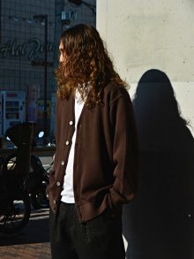 他の写真2: Yonetomi NEW BASIC（ヨネトミニューベーシック）AMERICAN WOOL&COTTON KNIT CARDIGAN（アメリカンウール＆コットンニットカーディガン）/Brown（ブラウン）