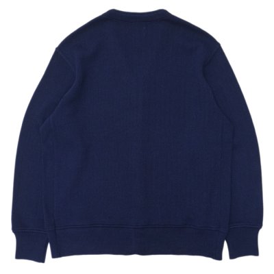 画像2: Yonetomi NEW BASIC（ヨネトミニューベーシック）AMERICAN WOOL&COTTON KNIT CARDIGAN（アメリカンウール＆コットンニットカーディガン）/ Navy（ネイビー）