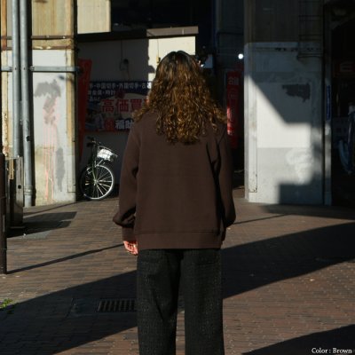 画像11: Yonetomi NEW BASIC(ヨネトミニューベーシック)AMERICAN WOOL&COTTON KNIT CARDIGAN(アメリカンウール&コットンニットカーディガン)/Sax(サックス)