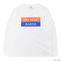＜30%OFF＞BARNS OUTFITTERS (バーンズアウトフィッターズ) 16/-BARNS OUTFITTERS×BIGMAC L/S T-Shirt (バーンズアウトフィッターズ×ビックマック・ロングスリーブTシャツ)"Pigment Dye" / White(ホワイト)
