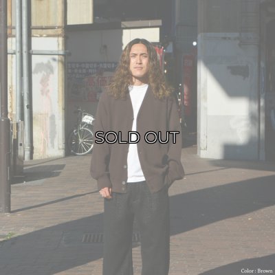 画像8: Yonetomi NEW BASIC（ヨネトミニューベーシック）AMERICAN WOOL&COTTON KNIT CARDIGAN（アメリカンウール＆コットンニットカーディガン）/ Navy（ネイビー）