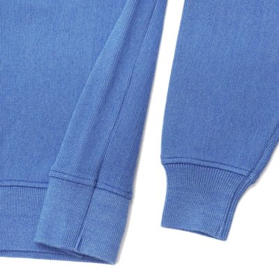 画像5: Yonetomi NEW BASIC(ヨネトミニューベーシック)AMERICAN WOOL&COTTON KNIT CARDIGAN(アメリカンウール&コットンニットカーディガン)/Sax(サックス)