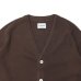 画像3: Yonetomi NEW BASIC（ヨネトミニューベーシック）AMERICAN WOOL&COTTON KNIT CARDIGAN（アメリカンウール＆コットンニットカーディガン）/Brown（ブラウン）