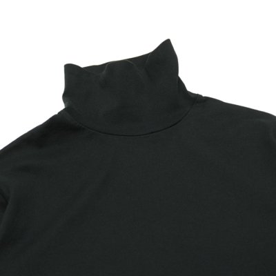 画像5: Yonetomi NEW BASIC(ヨネトミニューベーシック)GARMENT DYED T-SHIRT TURTLE NECK(ガーメントダイドTシャツ・タートルネック)/Black(ブラック)・White(ホワイト)