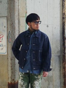 他の写真2: *A VONTADE（アボンタージ）Coal Mine Denim Blouse（コールマインデニムブラウス）"11.5oz Nepped Selvedge Denim"/ Indigo（インディゴ）