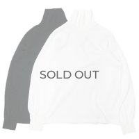 Yonetomi NEW BASIC（ヨネトミニューベーシック）GARMENT DYED T-SHIRT TURTLE NECK（ガーメントダイドTシャツ・タートルネック）/ Black（ブラック）・White（ホワイト）