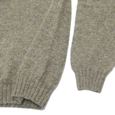 画像5: INVERALLAN(インバーアラン)Crew Neck Saddle Shoulder Sweater(クルーネックサドルショルダーセーター)"Supersoft Shetland" / OYSTER(オイスター)